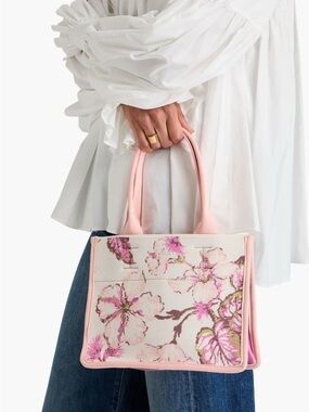 NWT - ZIMMERMANN - Jacquard-knit Tote In Baby Pink